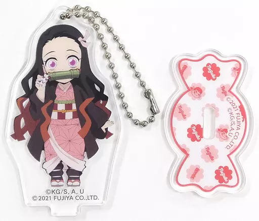 竈門禰豆子 アクリルスタンドマスコット「ミルキー×鬼滅の刃 アクリルスタンドマスコット2種セット」