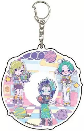 01.セツ＆ラキオ＆ステラ(宇宙船ダイナーver.) デカアクリルキーホルダー グラフアートデザイン 「グノーシア」