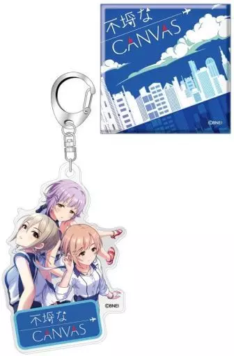 不埒なCANVAS ナウプレ♪ アクリルキーホルダー＆ジャケット缶バッジセット 「アイドルマスター シンデレラガールズ」