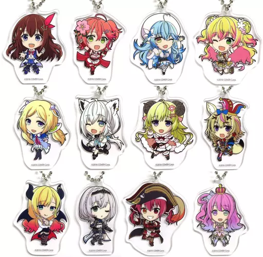 全12種セット 「バーチャルYouTuber ホロライブ×ローソン アクリルキーホルダー」