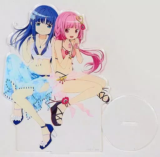 環いろは＆七海やちよ アクリルスタンド2個セット 駿河屋 -<中古>環いろは＆七海やちよ(水着ver.) アクリルスタンド