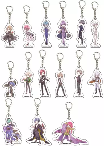 全15種セット 「ファビュラスナイト アクリルキーホルダー 01.グラフアートデザイン」