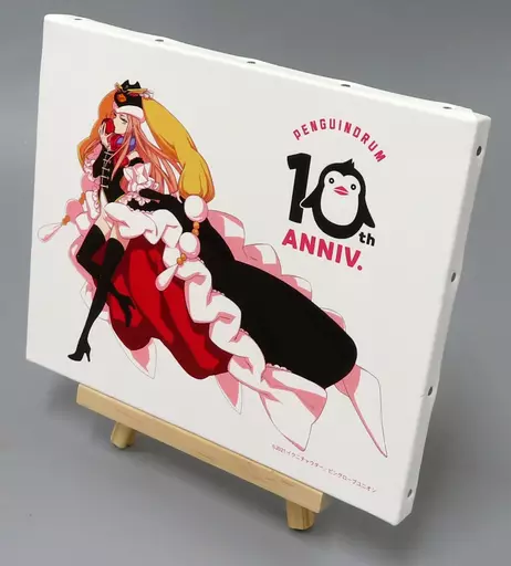 雑貨　10th ANNIV. キャンバスボード(専用台座付き) 「輪るピングドラム 10周年 コラボレーションカフェ powered by Animax Cafe+」