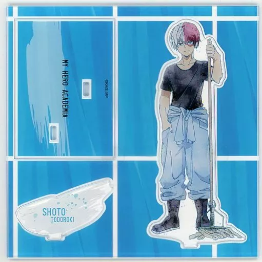 轟焦凍 アクリルスタンド 立ち絵 お掃除コスチューム REGENERATION 「僕のヒーローアカデミア TOHO animation STORE×baseyard tokyo ”REGENERATION” MY HERO ACADEMIA」_image