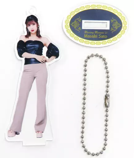 佐藤優樹(モーニング娘。’21) フィギュアスタンドキーホルダーB(ショップオリジナル 卒業記念衣装/背景オリーブ色) Hello! Projectオフィシャルショップ限定