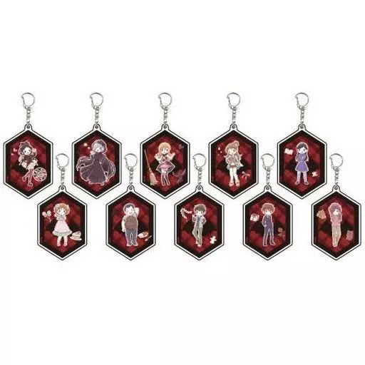 全10種セット 「黒魔女さんが通る!!シリーズ アクリルキーホルダー 01.グラフアートデザイン」