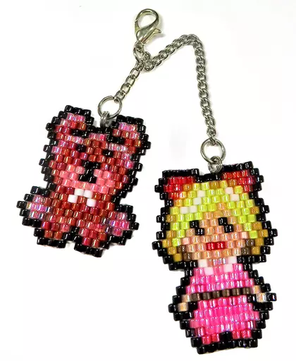 ポーラとぬいぐるみ ビーズチャーム 「MOTHER×MIYUKI」