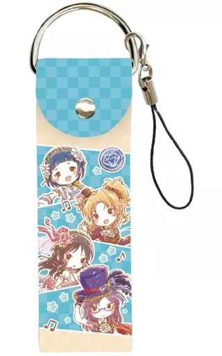 11.集合(ブルーデザイン) ビッグレザーストラップ 第5弾 グラフアートデザイン 「アイドルマスター シンデレラガールズ」