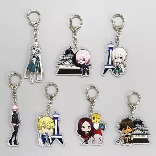 全7種セット 「劇場版 Fate/Grand Order -神聖円卓領域キャメロット- 前編 Wandering; Agateram×南海電鉄 アクリルキーホルダー」