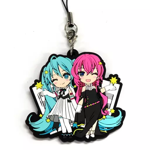 初音ミク＆巡音ルカ(大阪バージョン) ラバーストラップ 「初音ミク シンフォニー2018-2019」 スペシャルシート特典
