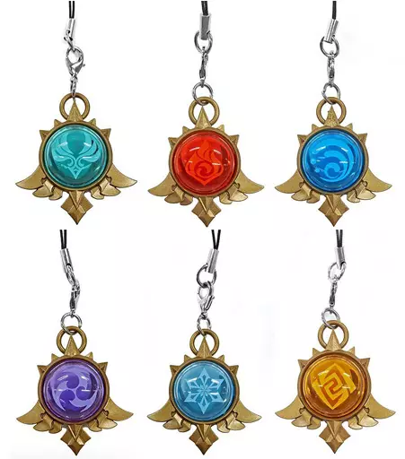 全6種セット 「原神 神の目カプセルストラップ モンドシリーズ」