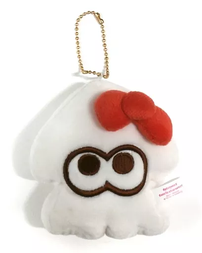 美品　スプラトゥーン2 ×サンリオ ハローキティ イカむにゅぐるみ マスコット 駿河屋 -<中古>ハローキティ(イカ) むにゅぐるみボールチェーン