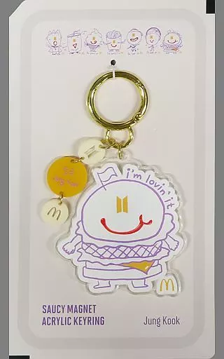 ジョングク(BTS/防弾少年団) SAUCY マグネットアクリルキーリング 「BTS×マクドナルド 第2弾」