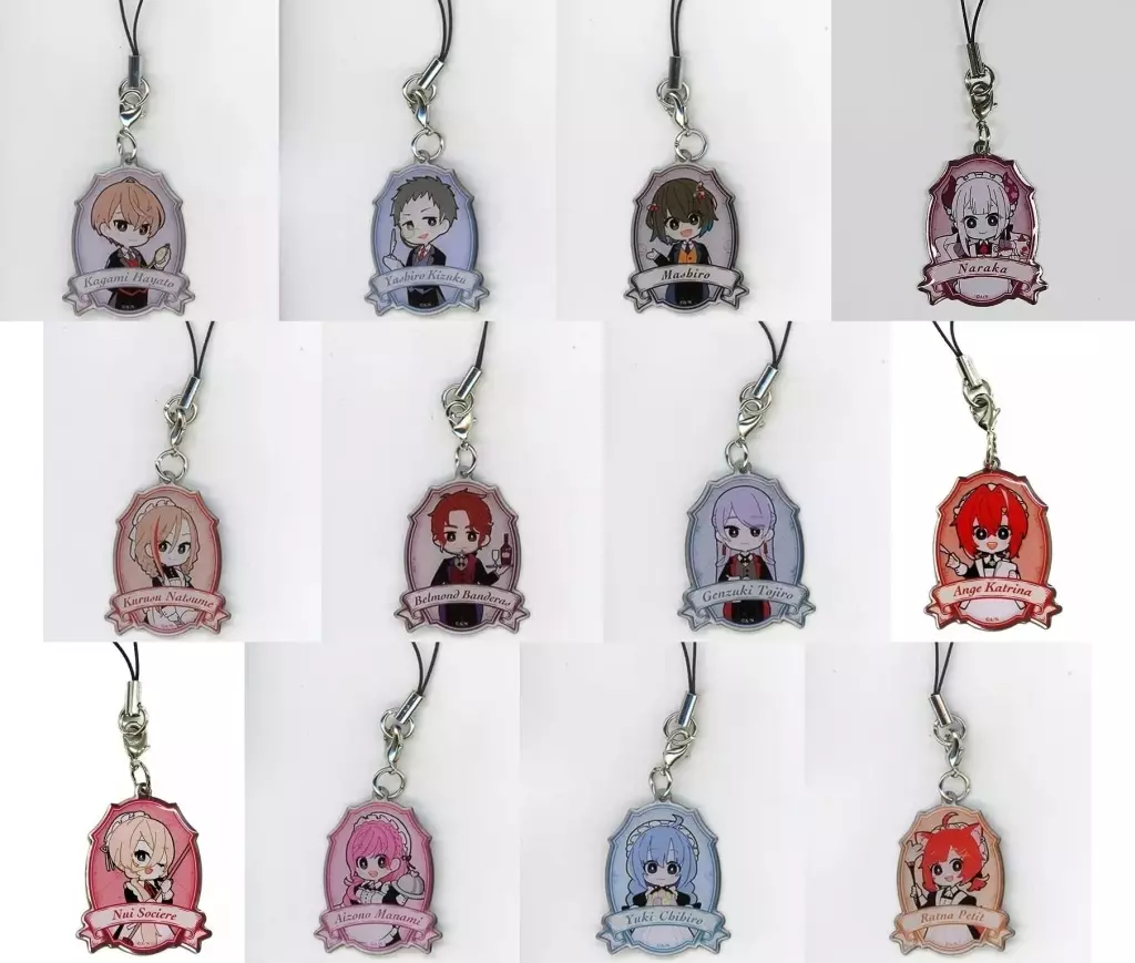 全12種セット メタルチャーム 「DMMスクラッチ! バーチャルYouTuber にじさんじ 第六弾」 D賞
