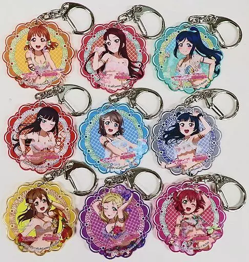 全9種セット 「ラブライブ!サンシャイン!! アクリルトレーディングキーリング Ver.7」
