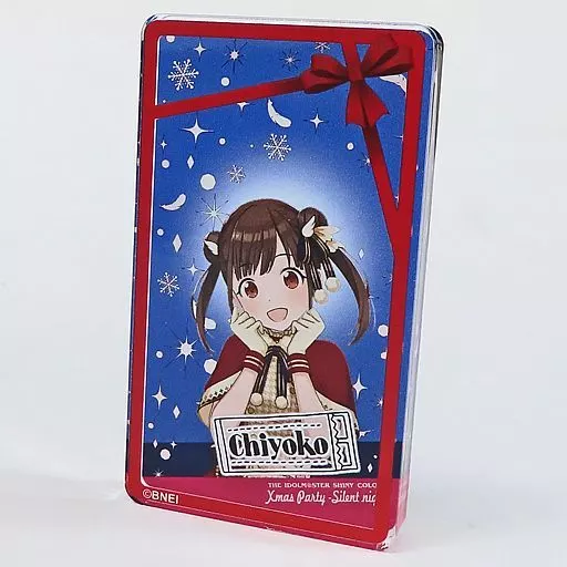 園田智代子(Xmas Party -Silent night- ver.) 公式アクリルトロフィー 「THE IDOLM＠STER SHINY COLORS Xmas Party -Silent night-」