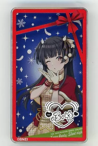 黛冬優子(Xmas Party -Silent night- ver.) 公式アクリルトロフィー 「THE IDOLM＠STER SHINY COLORS Xmas Party -Silent night-」
