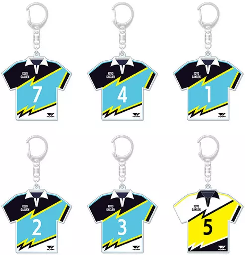 全6種セット 「フットサルボーイズ!!!!! ユニフォームアクリルキーホルダー 恒陽学園」