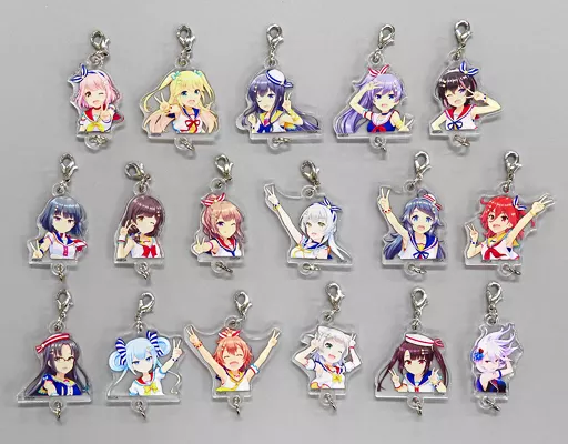 全17種セット つながるキャラクターアクリルチャーム 「くじ引き堂 オンゲキ R.E.D. PLUSくじ」 C賞