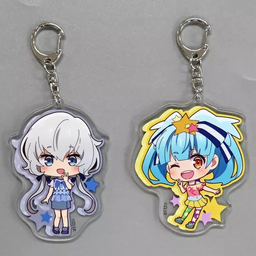 星川リリィ＆紺野純子 描き起こしミニキャラ リバーシブルキーホルダー2個セット 「Blu-ray ゾンビランドサガ リベンジ SAGA.2」 アニメイト購入特典