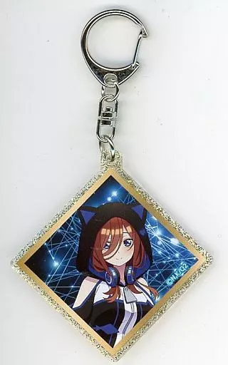 中野三玖 ラメ入りアクリルキーホルダー 「五等分の花嫁∬×TSUTAYA POP UP SHOP 五つ子ちゃんvtuber になっちゃった!!」