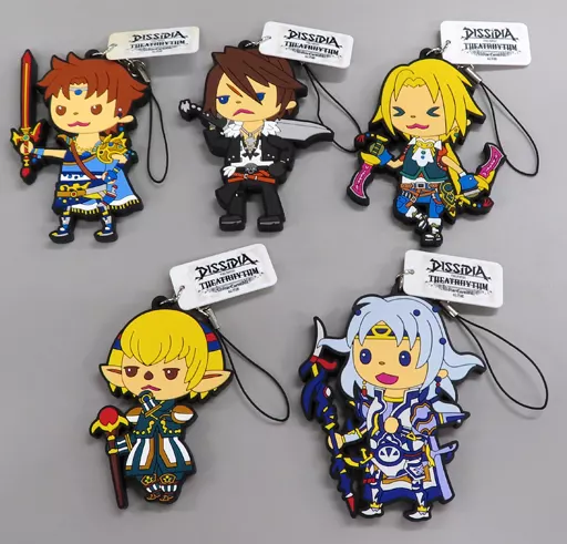 全5種セット キャラクターNESiCAストラップ 「ディシディア ファイナルファンタジー×シアトリズム ファイナルファンタジー オールスターカーニバル」 プレゼントキャンペーン 第3弾