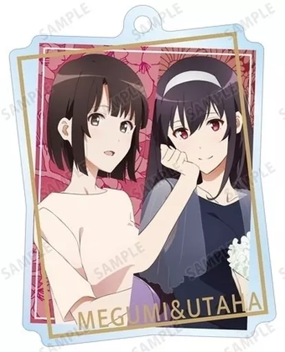 霞ヶ丘詩羽＆加藤恵 「冴えない彼女の育てかた Fine 描き下ろしイラスト トレーディングアクリルキーホルダー 詩羽 バースデー2022ver.」