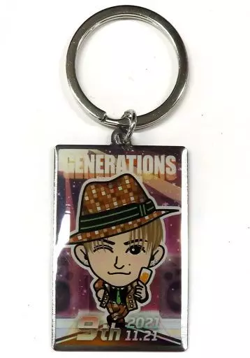 GENERATIONS - 佐野玲於　メタルキーホルダー 駿河屋 -<中古>佐野玲於 背景付きメタルキーホルダー(動きver