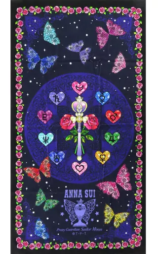 未使用 セーラームーン×ANNA SUI ビッグタオル ローズ柄 大判 駿河屋 -<中古>ローズ柄 ビッグタオル 「美少女戦士セーラームーン