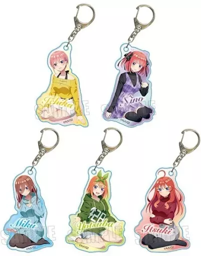 全5種セット 「五等分の花嫁∬ トレーディングアクリルキーホルダー ひざまくらver.」