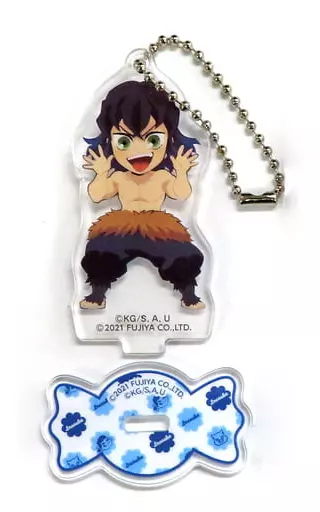 嘴平伊之助 アクリルスタンドマスコット 「ミルキー×鬼滅の刃 アクリルスタンドマスコット2種セット」