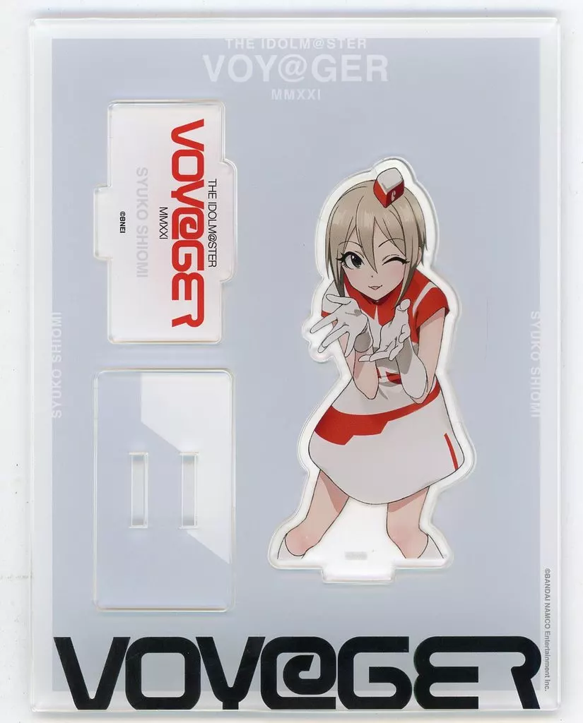 塩見周子 アクリルフィギュア 「アイドルマスターシリーズ コンセプトムービー2021『VOY＠GER』メイキング展 in アキバCOギャラリー」