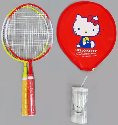 駿河屋 -<中古>ベーシックバドミントンセット 「ハローキティ」（生活