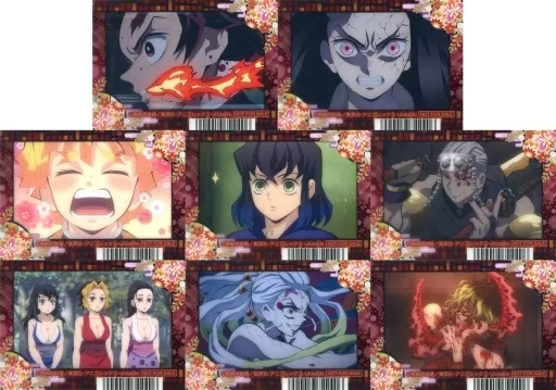 駿河屋 -<中古>全8種セット クリアしおり 「鬼滅の刃 遊郭編 Blu