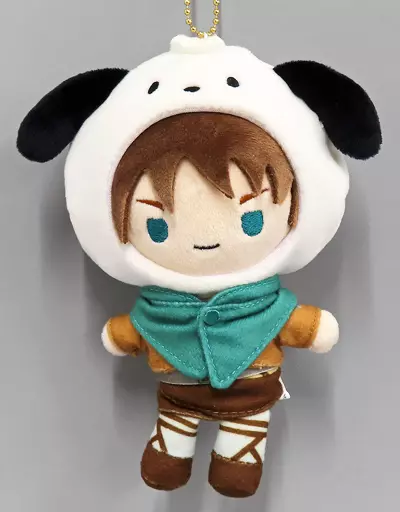 エレン・イェーガー(ポチャッコ) むにゅぐるみボールチェーンマスコット 「進撃の巨人×サンリオキャラクターズ」