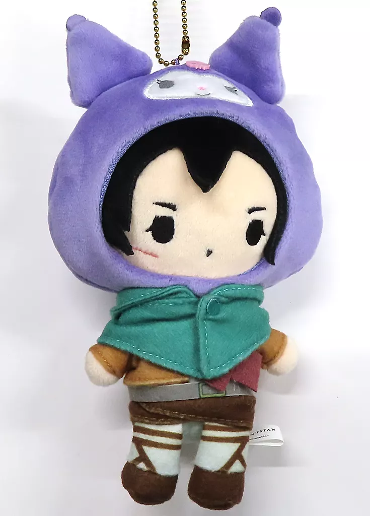 ミカサ・アッカーマン(クロミ) むにゅぐるみボールチェーンマスコット 「進撃の巨人×サンリオキャラクターズ」