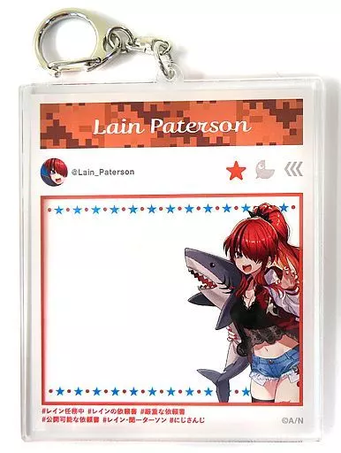 レイン・パターソン アクリルキーホルダー 「バーチャルYouTuber にじさんじ エデン組ハーフアニバーサリー記念」