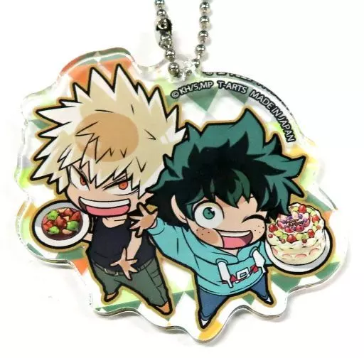 緑谷出久＆爆豪勝己(特典ver.) 「僕のヒーローアカデミア ぴた!でふぉめ ショッピング!アクリルキーホルダー」 アニメイトBOX特典