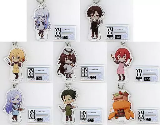 全8種セット 「86-エイティシックス-×AMO CAFE ミニキャラアクリルスタンドキーホルダー」