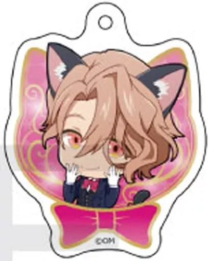 アスモデウス 「Obey Me!×mixx garden 黒猫執事喫茶 トレーディングミニキャラアクリルボールチェーン」