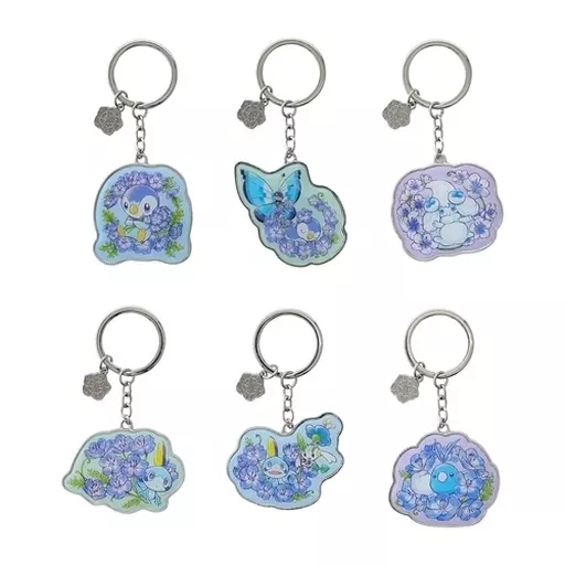 雑貨　全6種セット 「ポケットモンスター メタルキーリングコレクション Baby Blue Eyes」 ポケモンセンター限定