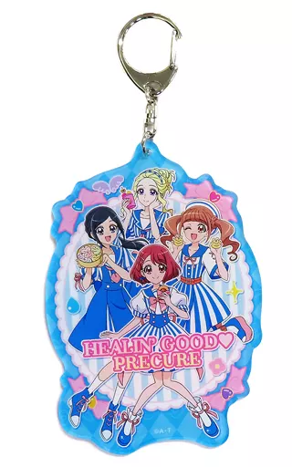 集合ダイカットアクリルキーホルダー 「映画ヒーリングっど プリキュア ゆめのまちでキュン!っとGoGo!大変身!! オリジナルグッズセット」 Loppi限定