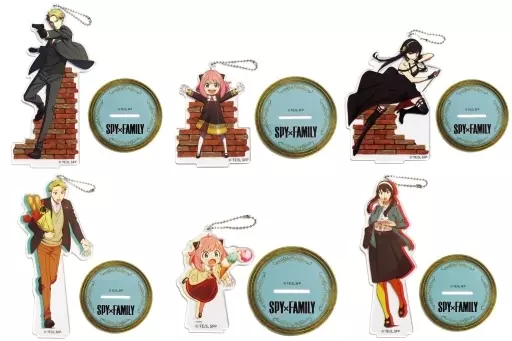 SPY×FAMILY スタンド付き ビッグ クリア キーチェーン マスコット 駿河屋 - 【買取】全6種セット スタンド付ビッグクリアキーチェーン