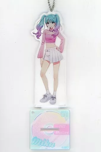 初音ミク MUSIC スタンド付きアクリルキーホルダー 「COCOLLABO×piapro 39Culture2022 5TH ANNIVERSARY FASHION ＆ MUSIC」