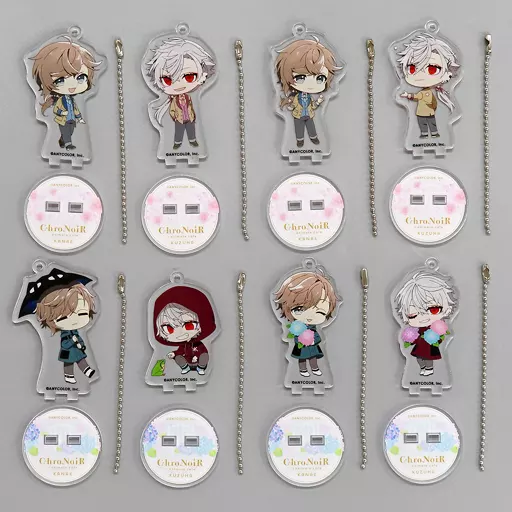 全8種セット 「にじさんじ ChroNoiR×animatecafe 第二弾 トレーディングアクリルスタンドキーホルダー vol.2」