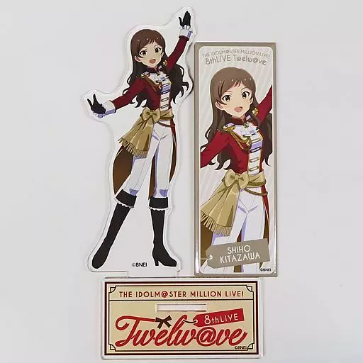 北沢志保(8thLIVE ver.) 公式アクリルスタンド＆ロング缶バッジ 「アイドルマスター ミリオンライブ!」