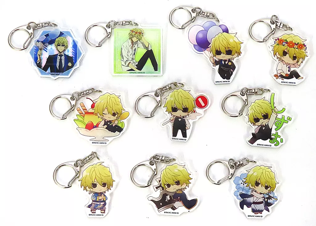 全10種セット アクリルキーホルダー 「くじ引き堂 デュラララ!!×2 平和島静雄お誕生日会2022くじ」 D賞