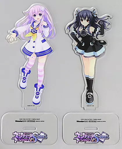 [単品] ネプギア＆ユニ アクリルフィギュア2種セット 「PS5/PS4ソフト 超次元ゲイム ネプテューヌ Sisters vs Sisters WonderGOOオリジナル限定セット」 同梱特典