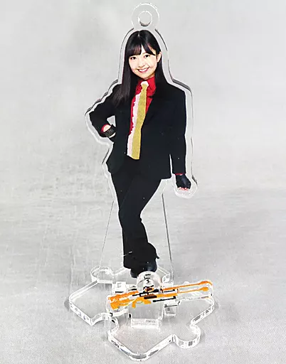 島倉りか(BEYOOOOONDS/ハムカツスナイパーバージョン) フィギュアスタンドキーホルダー(ハムカツ黙示録) Hello! Projectオフィシャルショップ限定