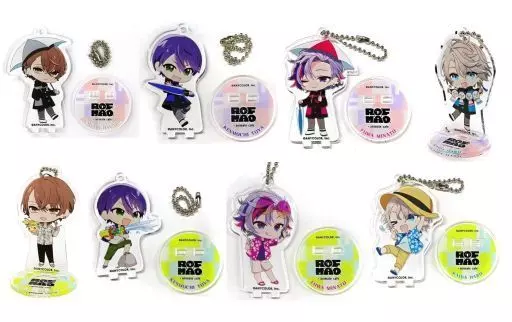 全8種セット 「にじさんじ ROF-MAO×animatecafe 第二弾 トレーディングアクリルスタンドキーホルダー vol.2」
